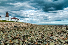 Storm Clouds Around Point Judith Light